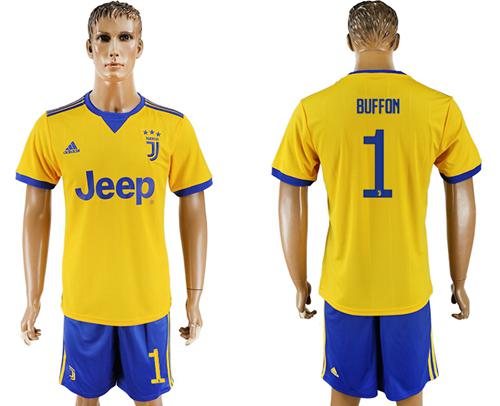 Juventus #1 Buffon Away Soccer Club Jersey - Click Image to Close